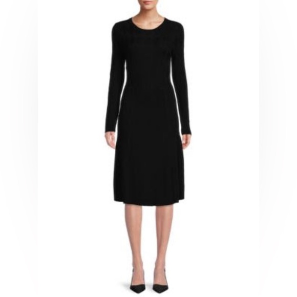 Donna Karan Dresses & Skirts - DONNA KARAN NEW YORK Ribbed Wool Blend Sweater Dress SZ Medium